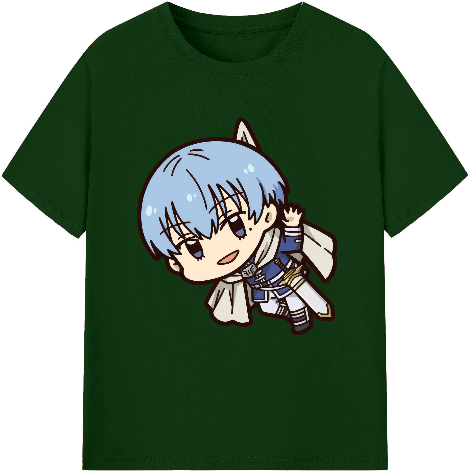 （画像用） 葬送のフリーレン Frieren 綿100％半袖Tシャツ（フロントプリント）